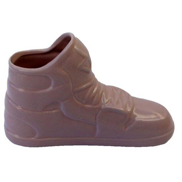 New Pink Large Shoe Sneaker High Top Planter Vase Room Decor - Picture 2 of 2